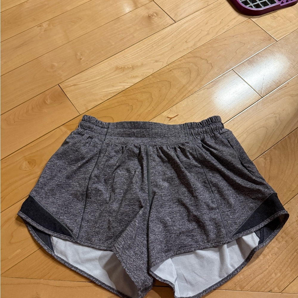 Lululemon Gray 4” Hotty Hot Shorts